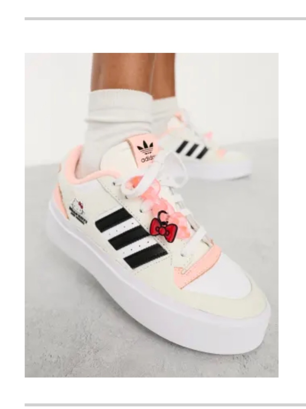 Adidas Low Platform Hello Kitty Sneaker - Picture 2 of 13